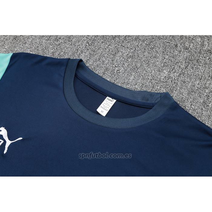 Chandal del Olympique Marsella Manga Corta 2023-2024 Azul